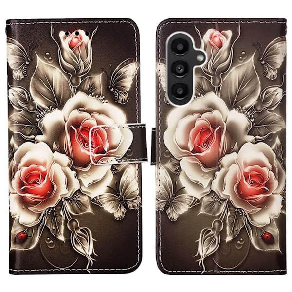 Lompakkokotelo Samsung Galaxy A34 - Ruusut