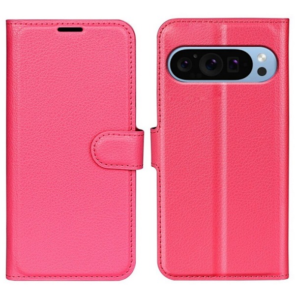 Plånboksfodral Google Pixel 9 - Rosa Rosa (Mörk)