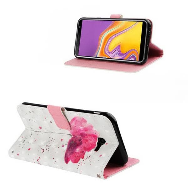 Plånboksfodral Samsung Galaxy J4 Plus – Rosa Blomma
