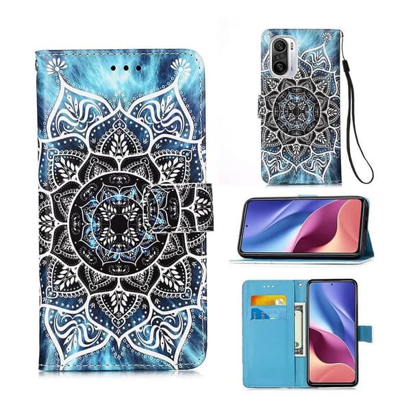 Plånboksfodral Xiaomi Mi 11i - Blå Mandala
