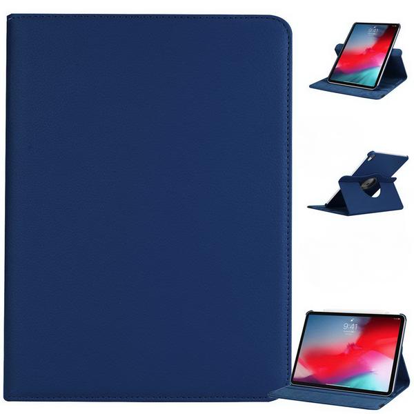 Läderfodral iPad Pro 11" (2018) Roterande 360° - 11 Färger Blå (Mörk)