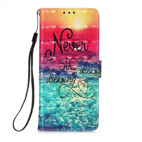 Lompakkokotelo Samsung Galaxy A13 (5G) - Never Stop Dreaming