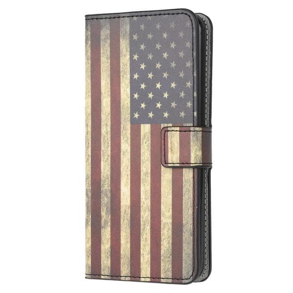 Plånboksfodral Samsung Galaxy A51 - Flagga USA
