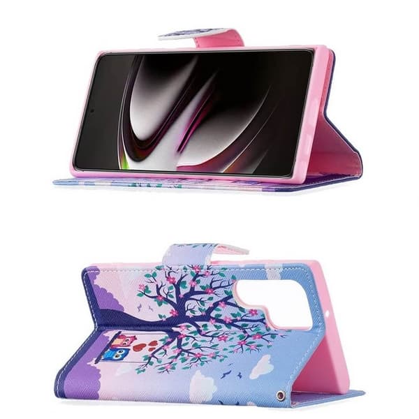Plånboksfodral Samsung Galaxy S25 Ultra - Ugglor på Gunga