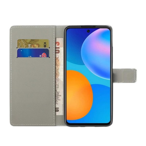 Lompakkokotelo Samsung Galaxy S22 - Liila / Perhoset