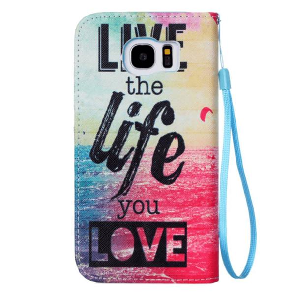 Plånboksfodral Samsung Galaxy S7 Edge – Live The Life You Love