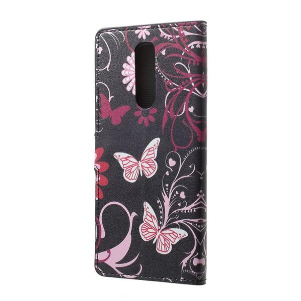 Plånboksfodral Sony Xperia 1 - Svart med Fjärilar