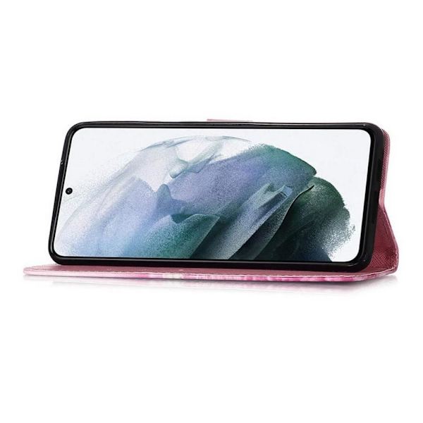 Plånboksfodral Samsung Galaxy S21 Ultra – Rosa Blomma