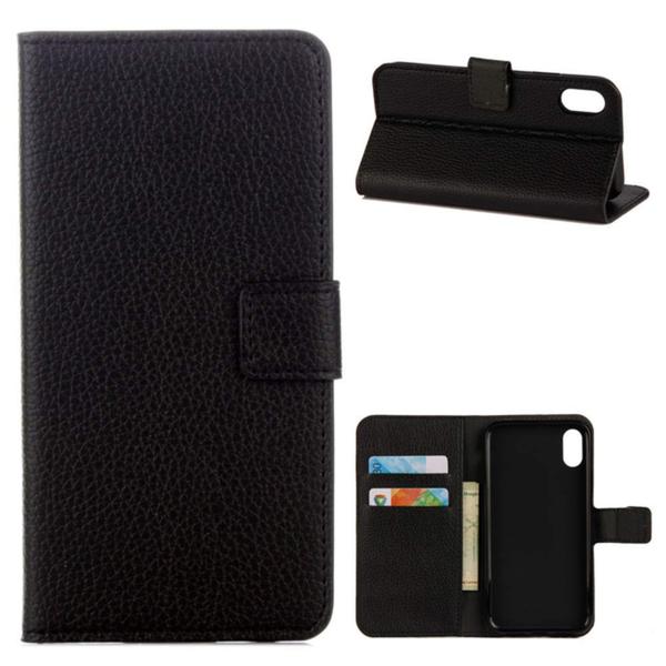 Plånboksfodral iPhone XS Max - Svart Black