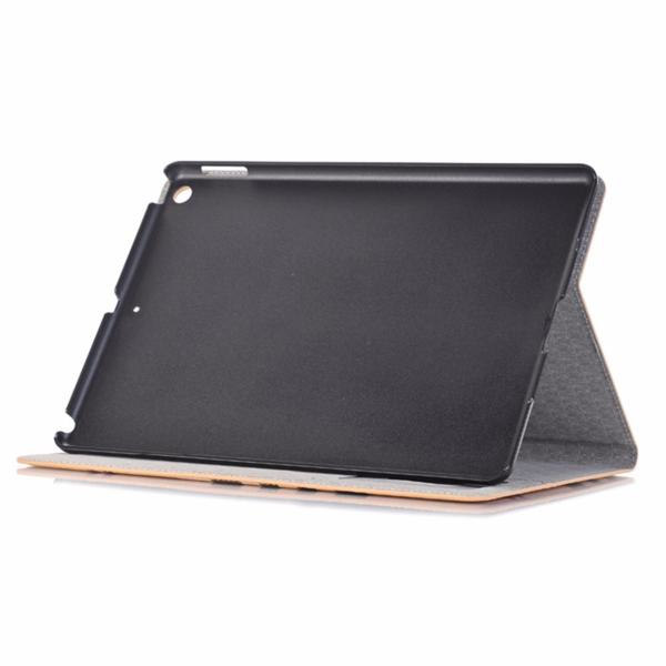 Plånboksfodral iPad 9,7" (2017/2018) - Rutmönster, 3 Färger Brun