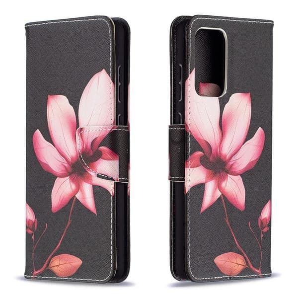 Plånboksfodral Samsung Galaxy A72 – Rosa Blomma