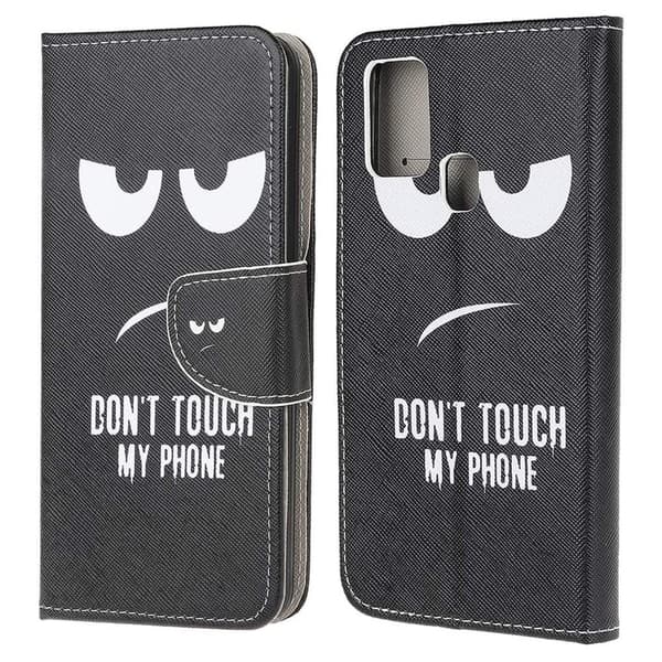 Lompakkokotelo Samsung Galaxy A21s - Don’t Touch My Phone