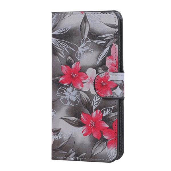 Plånboksfodral Huawei Y6 II Compact - Svartvit med Blommor