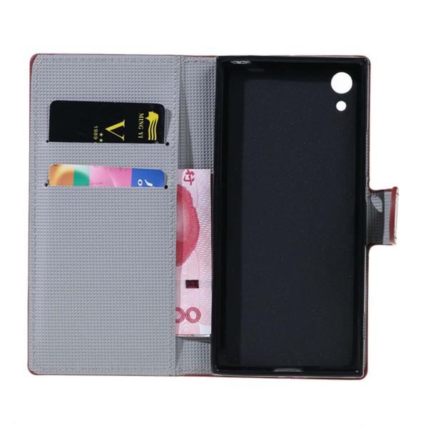 Plånboksfodral Sony Xperia XA1 – Prickigt med Uggla