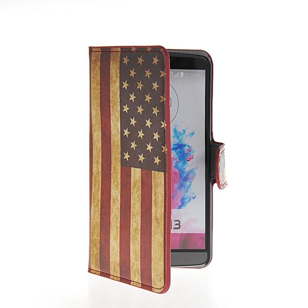 Plånboksfodral LG G3 (D855) - Flagga USA