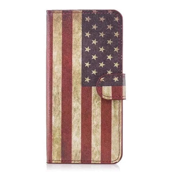 Plånboksfodral Samsung Galaxy J4 Plus - Flagga USA