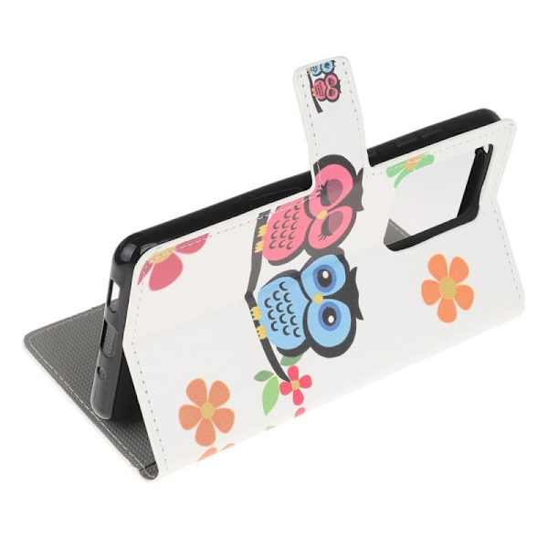 Plånboksfodral Samsung Galaxy A72 - Ugglor & Blommor