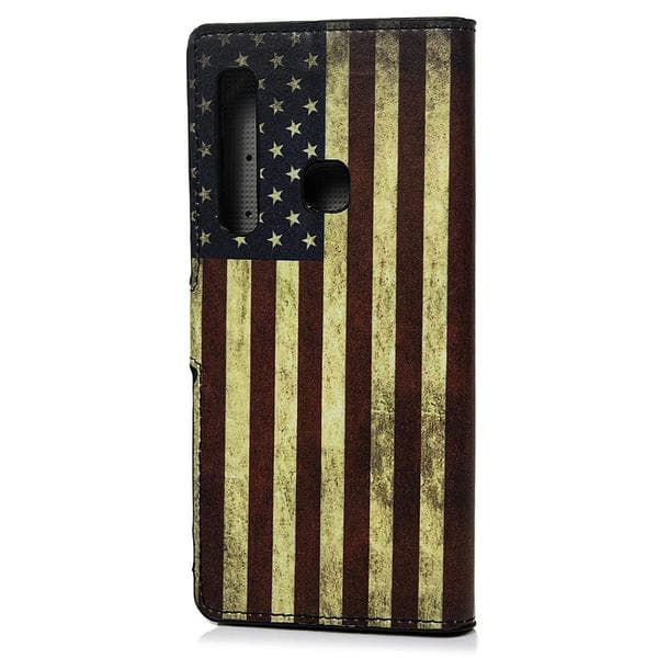 Plånboksfodral Samsung Galaxy A9 (2018) - Flagga USA