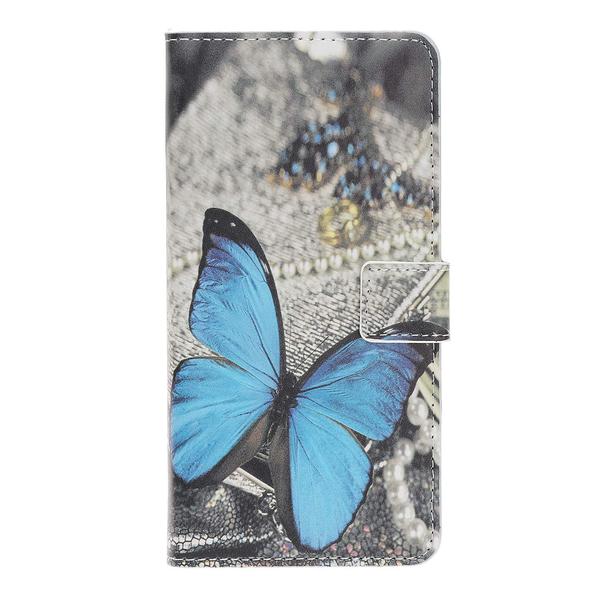 Plånboksfodral Samsung Galaxy A9 (2018) - Blå Fjäril