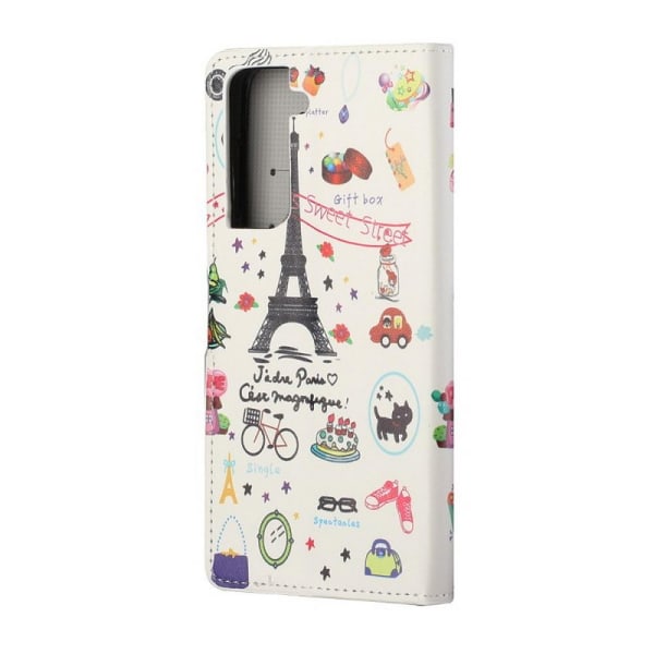 Lompakkokotelo Samsung Galaxy S21 Plus - Pariisi