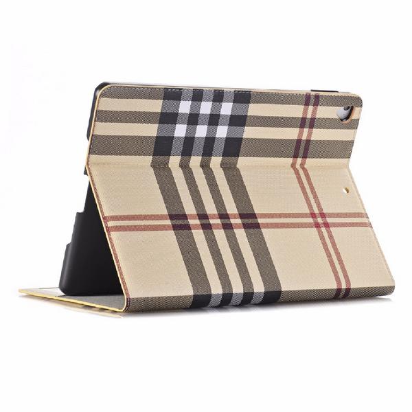 Plånboksfodral iPad Air 9,7" - Rutmönster, 3 Olika Färger Brun