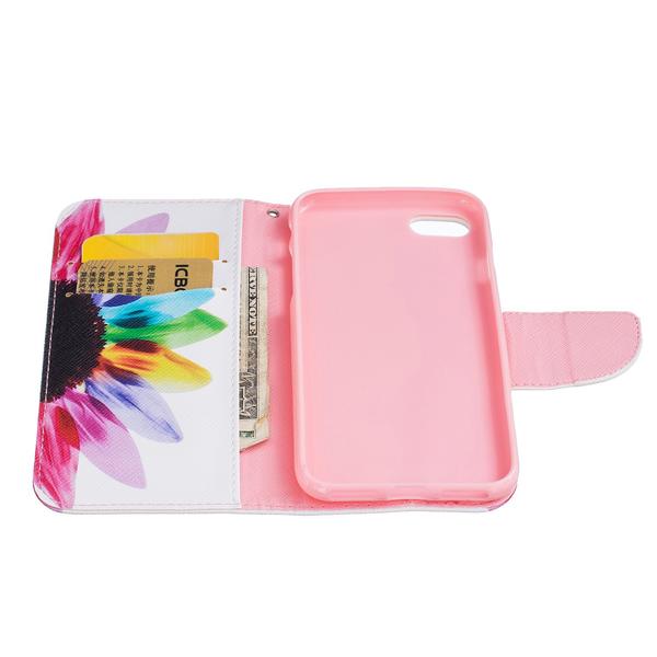Plånboksfodral iPhone SE (2020) - Färgglad Blomma