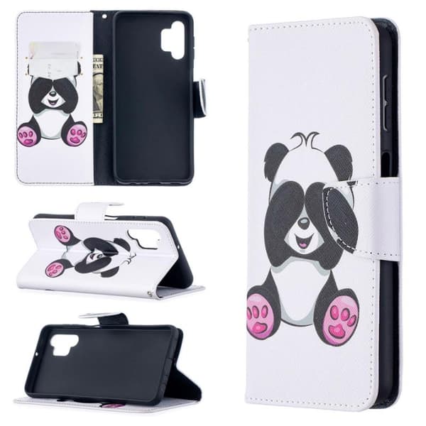 Lompakkokotelo Samsung Galaxy A32 - Panda