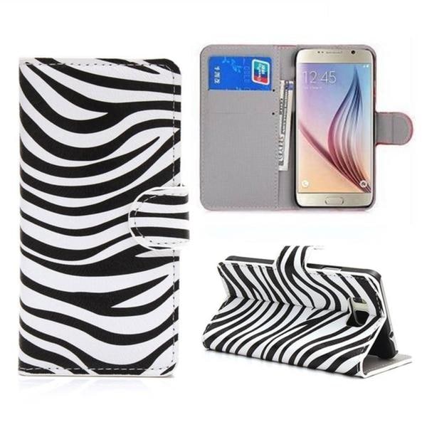 Plånboksfodral Samsung Galaxy S6 Edge Plus - Zebra