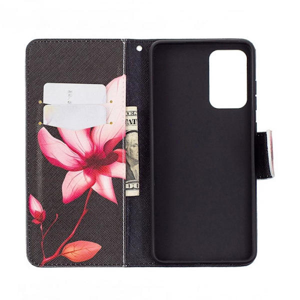 Plånboksfodral Samsung Galaxy A72 – Rosa Blomma