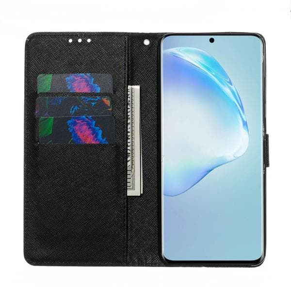 Plånboksfodral Samsung Galaxy S20 Plus – Döskalle / Rosor