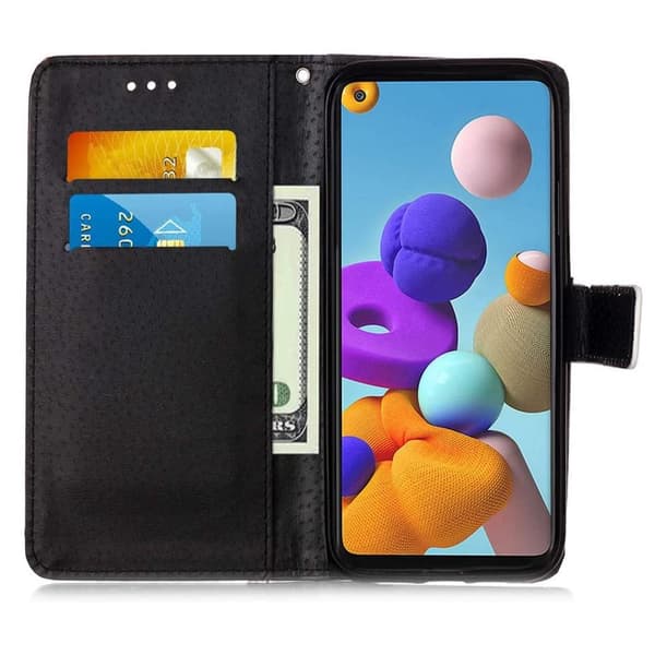 Lompakkokotelo Samsung Galaxy A21s - Ruusut
