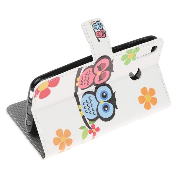 Plånboksfodral Samsung Galaxy A40 - Ugglor & Blommor
