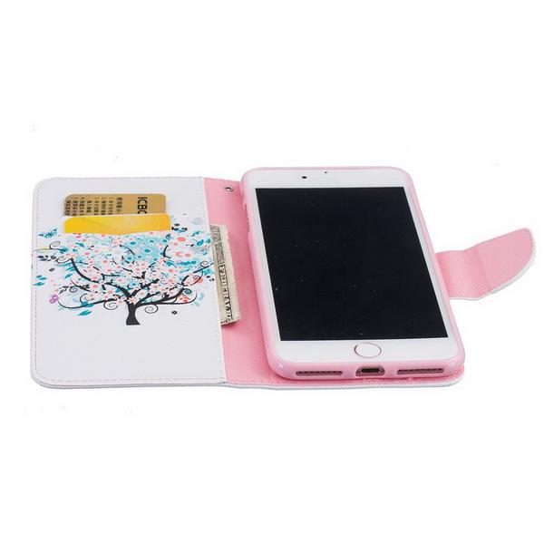 Plånboksfodral Apple iPhone 7 Plus – Färgglatt Träd