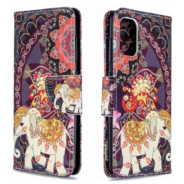 Plånboksfodral Samsung Galaxy A71 – Indiskt / Elefant