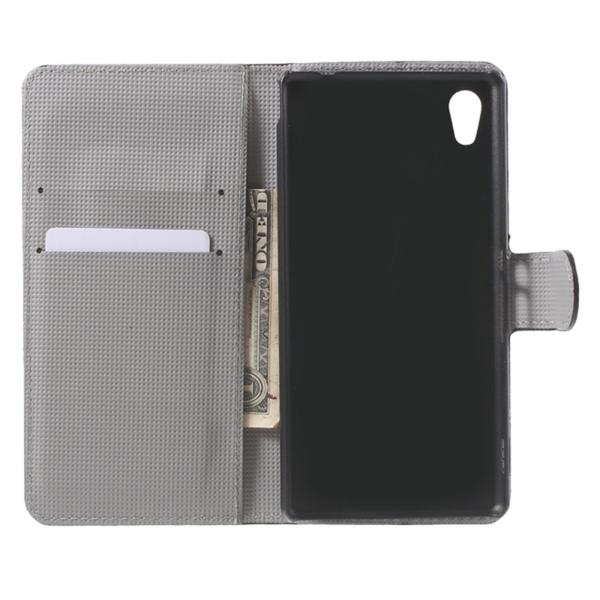 Plånboksfodral Sony Xperia M4 Aqua - Prickigt med Uggla