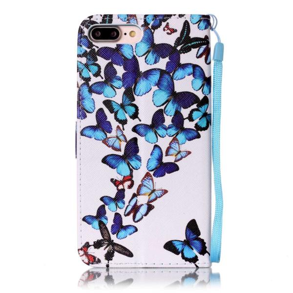 Plånboksfodral iPhone 7 Plus - Fjärilar
