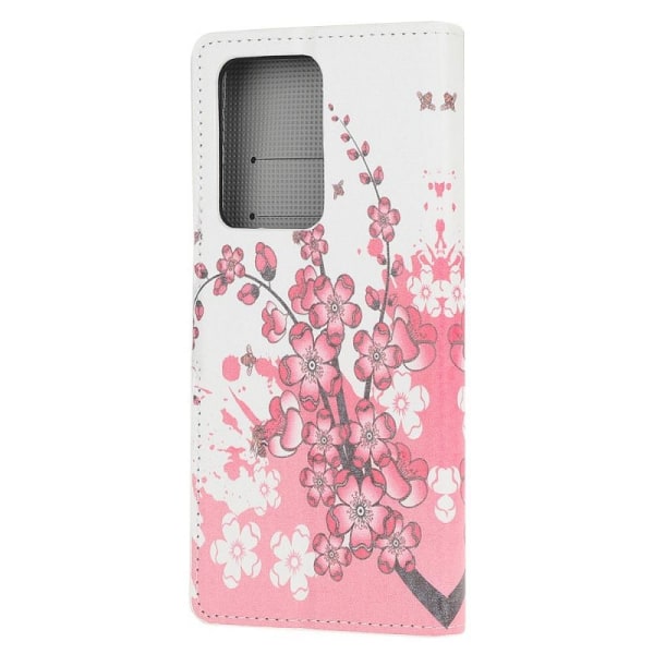 Lompakkokotelo Samsung Galaxy S21 Ultra - Kirsikankukat