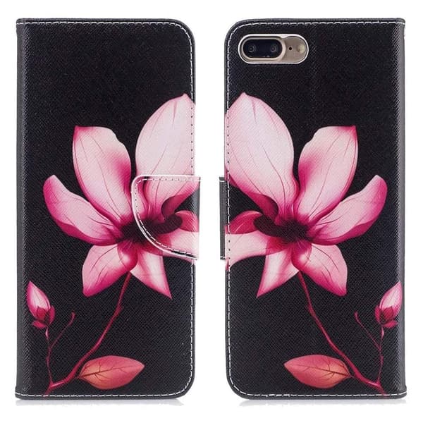 Plånboksfodral Apple iPhone 7 Plus – Rosa Blomma