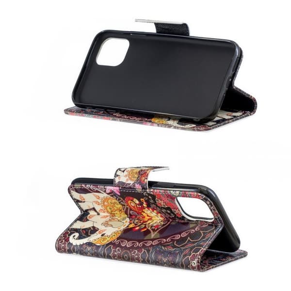 Plånboksfodral iPhone 15 Pro Max – Indiskt / Elefant