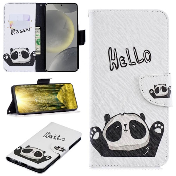Plånboksfodral Samsung Galaxy S24 Ultra - Hello Panda
