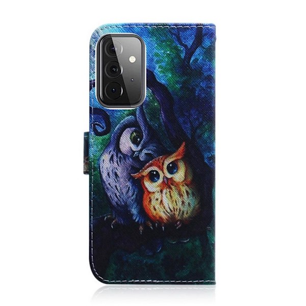 Lompakkokotelo Samsung Galaxy A52 / A52s - Pöllöt Kuunvalossa