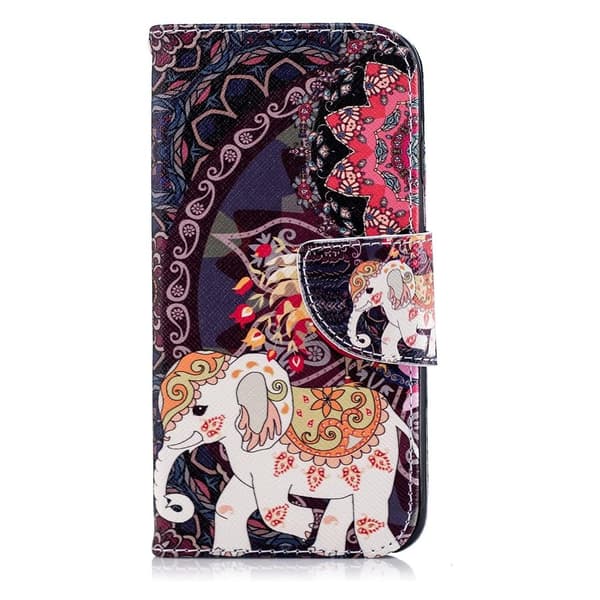 Plånboksfodral Apple iPhone 7 – Indiskt / Elefant
