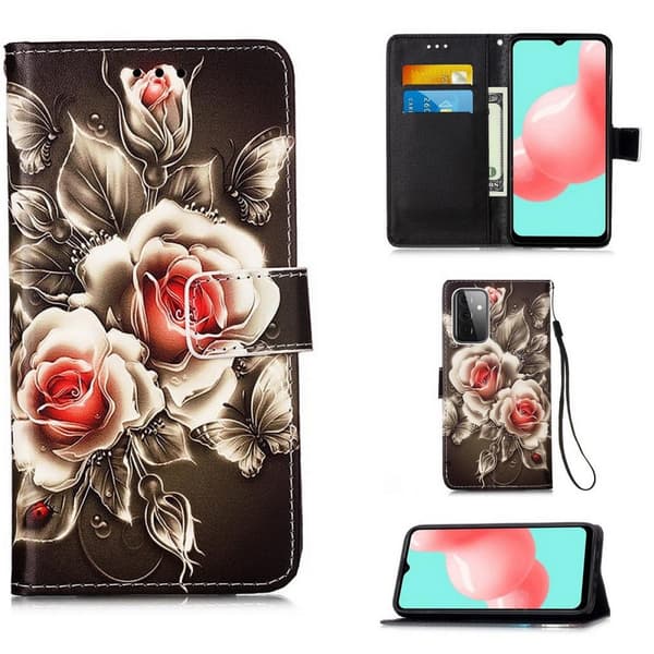 Plånboksfodral Samsung Galaxy A72 – Rosor