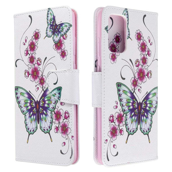 Plånboksfodral Huawei P Smart 2021 – Fjärilar och Blommor