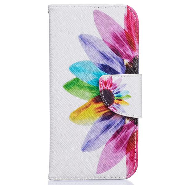 Plånboksfodral iPhone SE (2020) - Färgglad Blomma