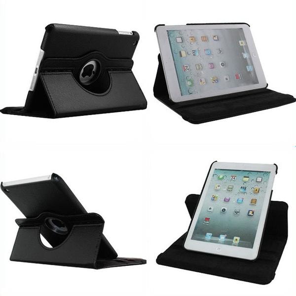 Fodral Apple iPad Mini 1, 2, 3 - Roterande 360 - 11 Färger Rosa (Mörk)