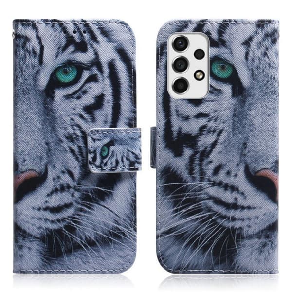 Plånboksfodral Samsung Galaxy A23 – Vit Tiger