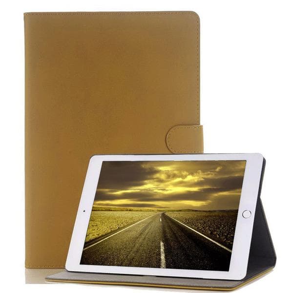 Mocka/Läderfodral iPad 9,7" (2017/2018) - Retro, 4 Färger Mörkbrun