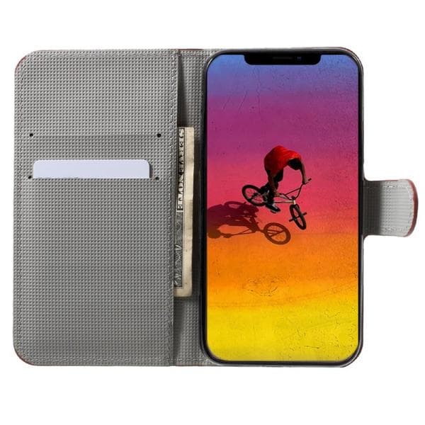 Plånboksfodral Apple iPhone XR - Svart med Blommor