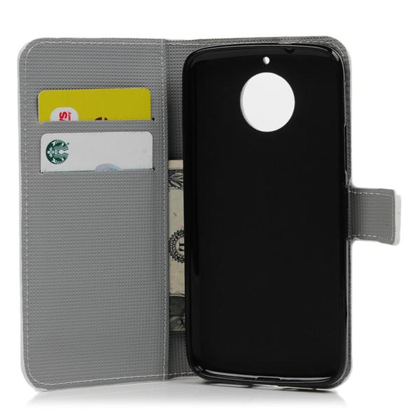 Plånboksfodral Moto G5S – Prickigt med Uggla